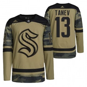 Seattle Kraken Brandon Tanev 13 2021-22 Salute To Service Camo Authentic Shirt - Mannen